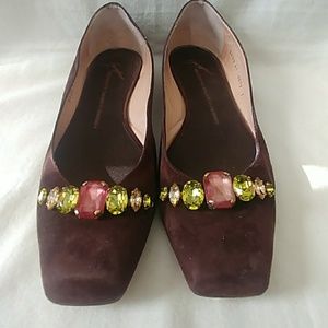  Authentic Giuseppe Zanotti
Suede Brown Flats .